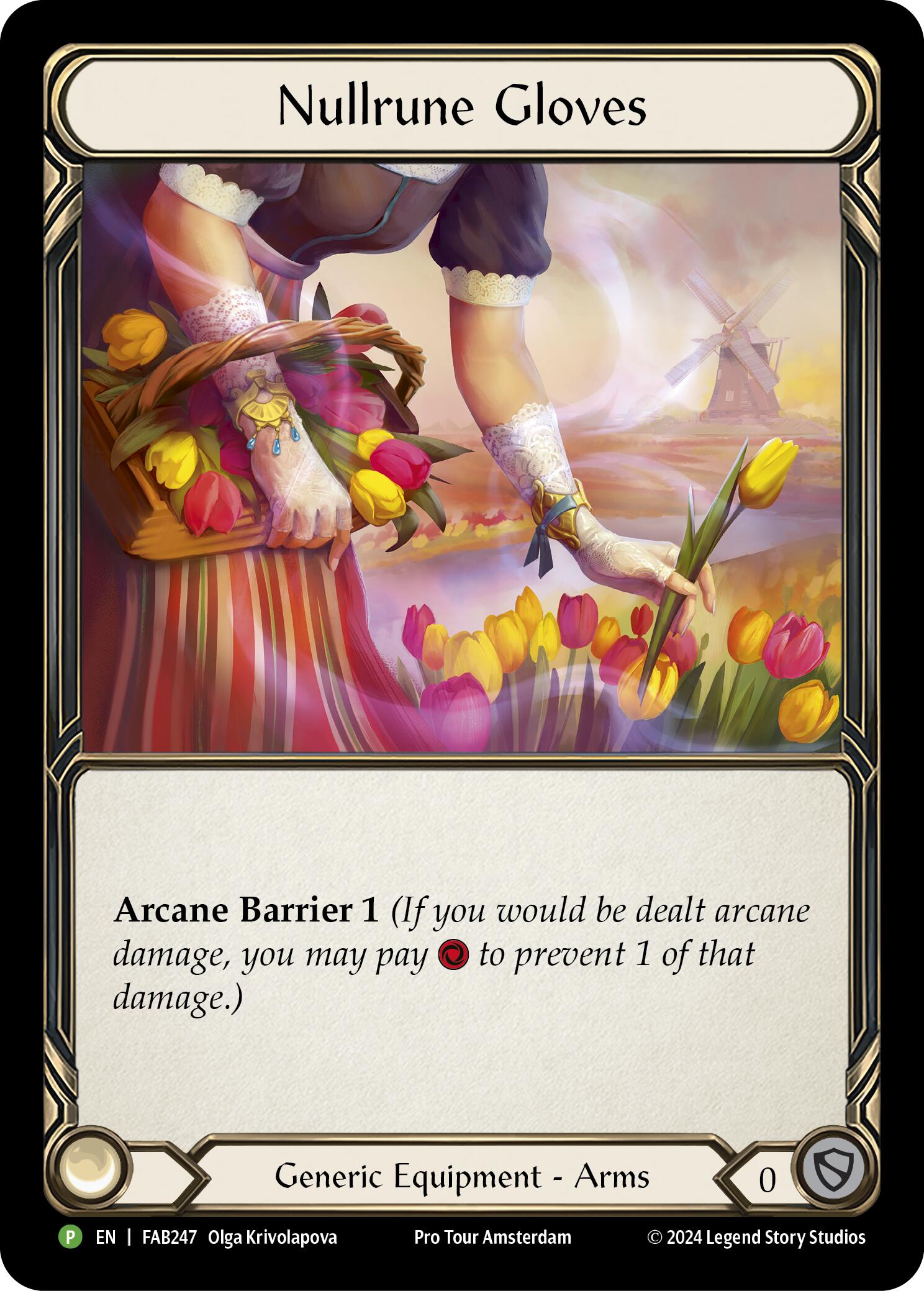 Nullrune Gloves (Cold Foil) [FAB247] (Promo)  Rainbow Foil | Cracking-Singles