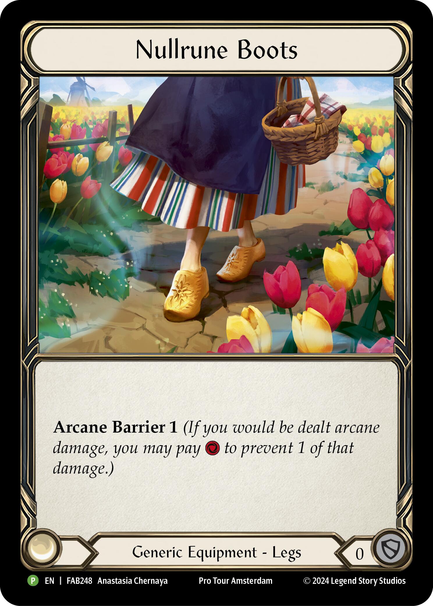 Nullrune Boots (Cold Foil) [FAB248] (Promo)  Rainbow Foil | Cracking-Singles