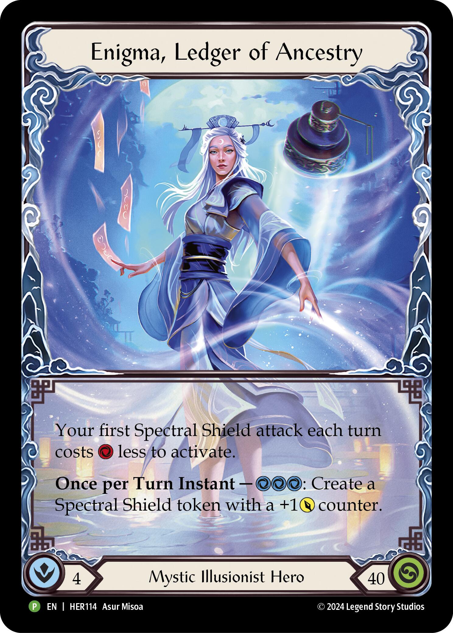 Enigma, Ledger of Ancestry (Cold Foil) [HER114] (Promo)  Rainbow Foil | Cracking-Singles