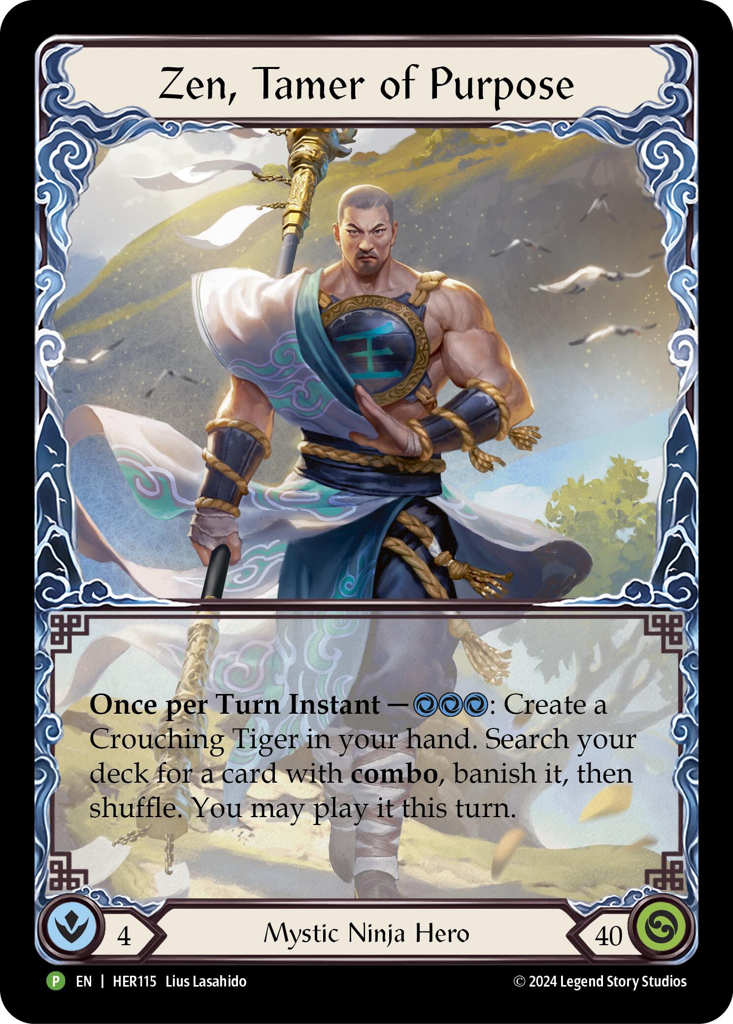 Zen, Tamer of Purpose (Cold Foil) [HER115] (Promo)  Rainbow Foil | Cracking-Singles