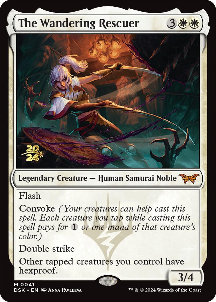 The Wandering Rescuer [Duskmourn: House of Horror Prerelease Promos] | Cracking-Singles