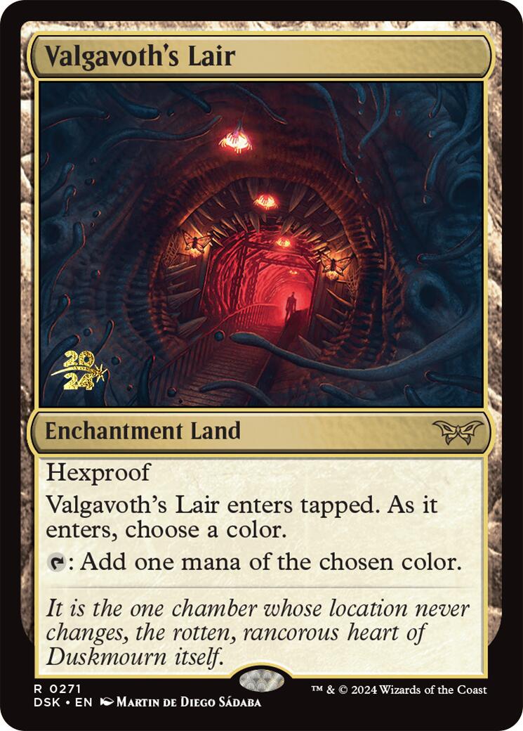 Valgavoth's Lair [Duskmourn: House of Horror Prerelease Promos] | Cracking-Singles