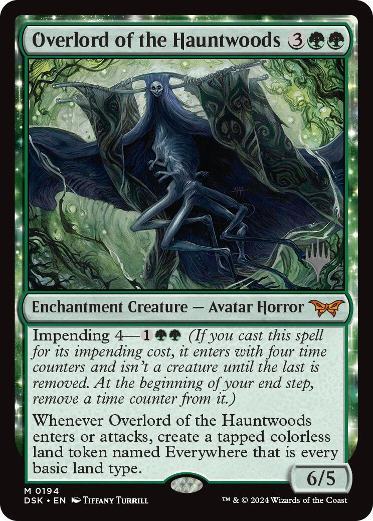 Overlord of the Hauntwoods (Promo Pack) [Duskmourn: House of Horror Promos] | Cracking-Singles