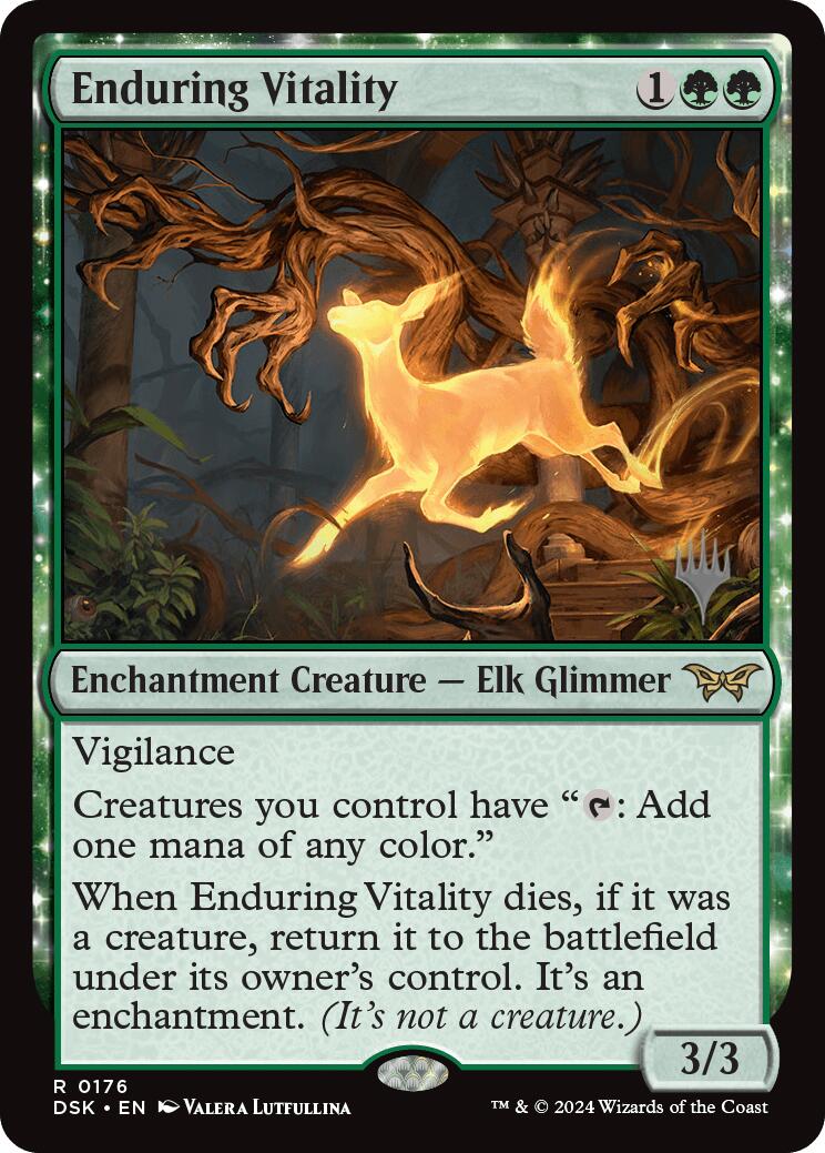Enduring Vitality (Promo Pack) [Duskmourn: House of Horror Promos] | Cracking-Singles