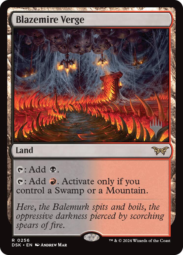 Blazemire Verge (Promo Pack) [Duskmourn: House of Horror Promos] | Cracking-Singles