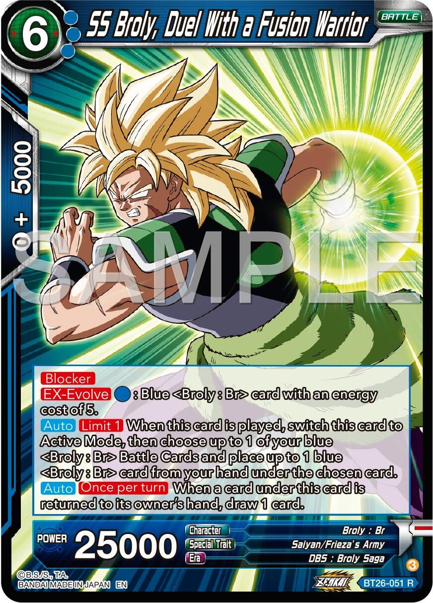 SS Broly, Duel With a Fusion Warrior (BT26-051) [Ultimate Advent] | Cracking-Singles