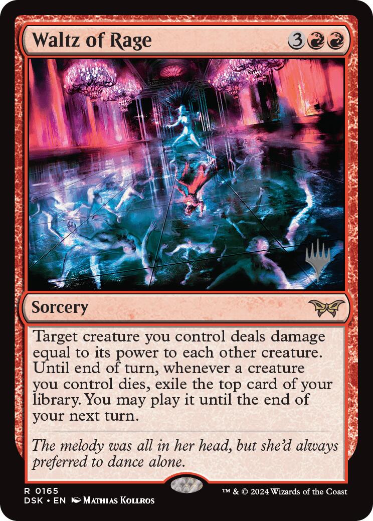 Waltz of Rage (Promo Pack) [Duskmourn: House of Horror Promos] | Cracking-Singles