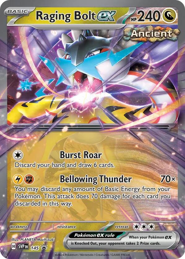 Raging Bolt ex (145) [Scarlet & Violet: Black Star Promos] | Cracking-Singles