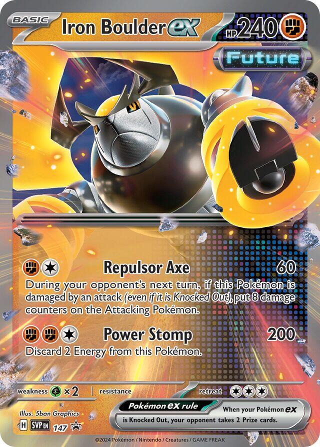 Iron Boulder ex (147) [Scarlet & Violet: Black Star Promos] | Cracking-Singles