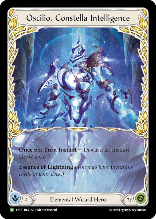 Oscilio, Constella Intelligence [HER122] (Promo)  Rainbow Foil | Cracking-Singles