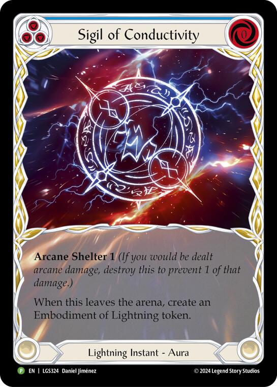 Sigil of Conductivity (Extended Art) [LGS324] (Promo)  Rainbow Foil | Cracking-Singles