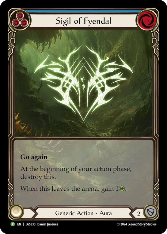 Sigil of Fyendal (Extended Art) [LGS330] (Promo)  Rainbow Foil | Cracking-Singles