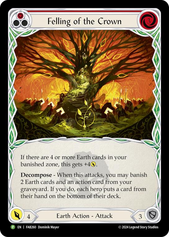 Felling of the Crown [FAB260] (Promo)  Cold Foil | Cracking-Singles