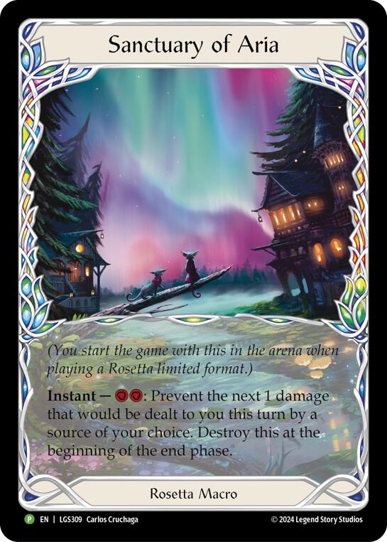 Sanctuary of Aria (Extended Art) [LGS309] (Promo)  Cold Foil | Cracking-Singles