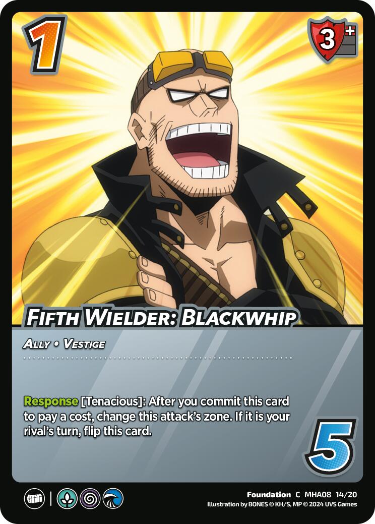 Fifth Wielder: Blackwhip [Challenger Series: My Hero Academia - Dark Hero Arc] | Cracking-Singles