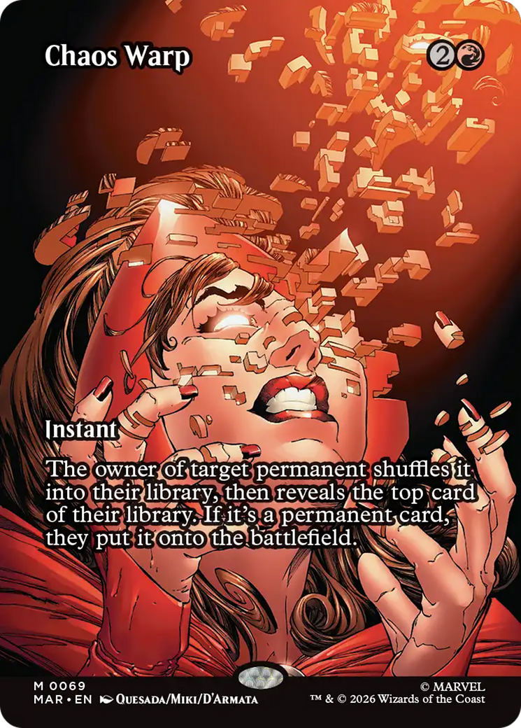 Chaos Warp (Borderless) [Marvel Universe: Eternal-Legal] | Cracking-Singles