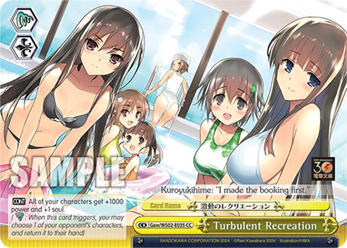 Turbulent Recreation (Gaw/WS02-E035 CC) [Dengeki Bunko] | Cracking-Singles
