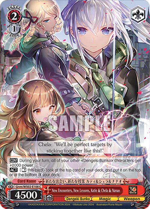 New Encounters, New Lessons, Katie & Chela & Nanao (Gnm/WS02-E108 C) [Dengeki Bunko] | Cracking-Singles