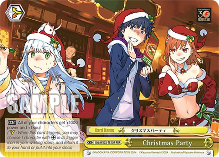 Christmas Party (Gid/WS02-TE10R RRR) [Dengeki Bunko] | Cracking-Singles
