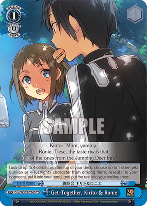 Get-Together, Kirito & Ronie (Gso/WS02-TE40 TD) [Dengeki Bunko] | Cracking-Singles