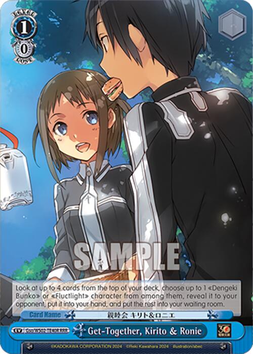 Get-Together, Kirito & Ronie (Gso/WS02-TE40R RRR) [Dengeki Bunko] | Cracking-Singles