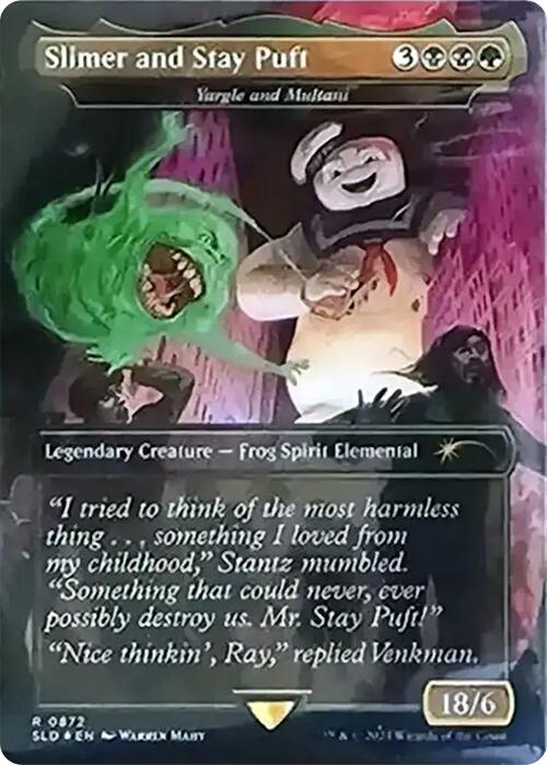 Slimer and Stay Puft - Yargle and Multani (Rainbow Foil) [Secret Lair Drop Series] | Cracking-Singles