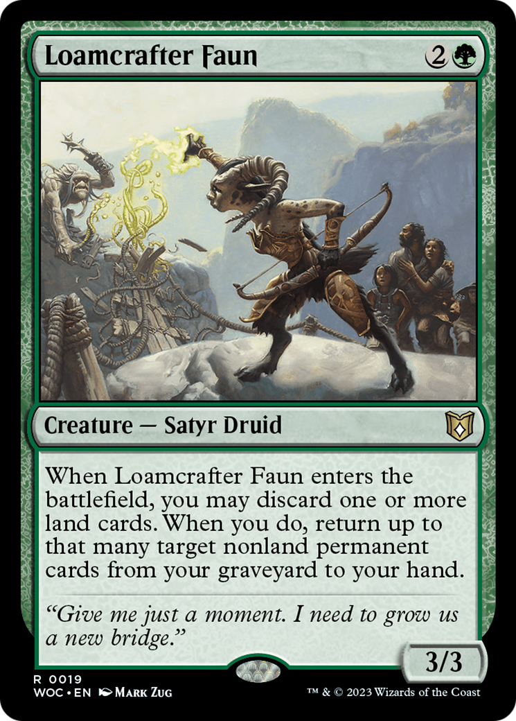 Loamcrafter Faun [Wilds of Eldraine Commander] | Cracking-Singles