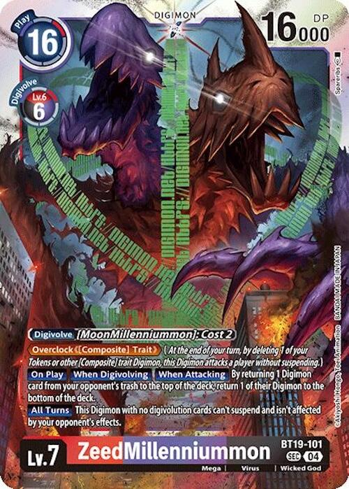 ZeedMillenniummon [BT19-101] [Release Special Booster Ver.2.5] | Cracking-Singles