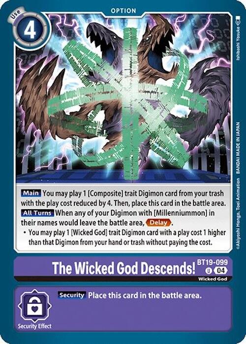 The Wicked God Descends! [BT19-099] [Release Special Booster Ver.2.0] | Cracking-Singles