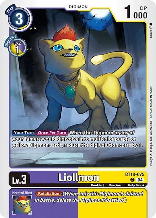 Liollmon [BT18-075] [Release Special Booster Ver.2.0] | Cracking-Singles
