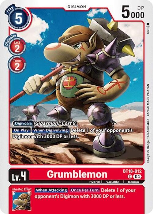 Grumblemon [BT18-012] [Release Special Booster Ver.2.0] | Cracking-Singles