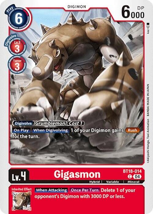 Gigasmon [BT18-014] [Release Special Booster Ver.2.0] | Cracking-Singles