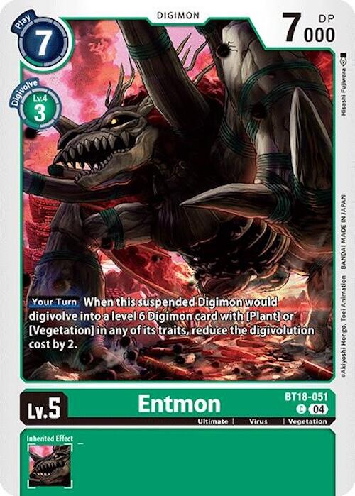 Entmon [BT18-051] [Release Special Booster Ver.2.0] | Cracking-Singles