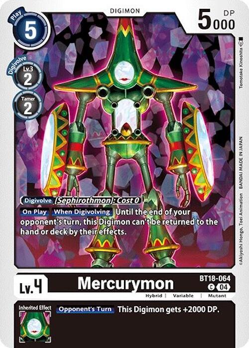 Mercurymon [BT18-064] [Release Special Booster Ver.2.0] | Cracking-Singles