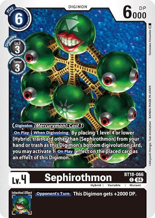 Sephiromon [BT18-066] [Release Special Booster Ver.2.0] | Cracking-Singles