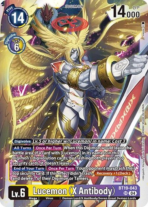 Lucemon (X Antibody) [BT19-043] [Release Special Booster Ver.2.0] | Cracking-Singles