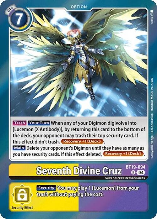 Seventh Divine Cruz [BT19-094] [Release Special Booster Ver.2.0] | Cracking-Singles