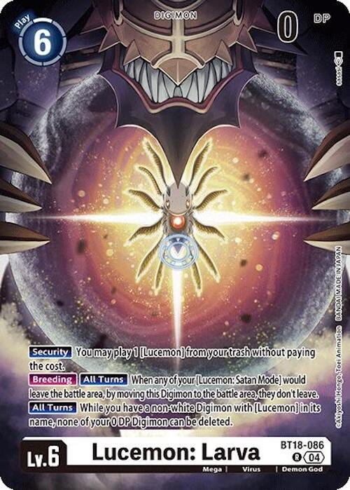 Lucemon: Larva [BT18-086] [Release Special Booster Ver.2.0] | Cracking-Singles