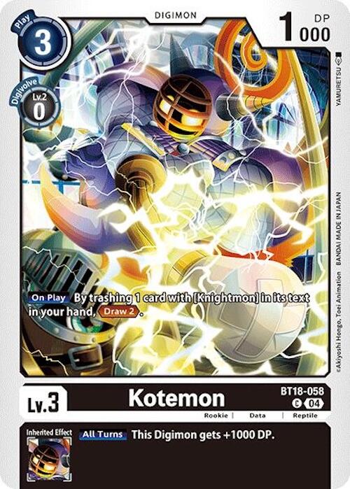 Kotemon [BT18-058] [Release Special Booster Ver.2.0] | Cracking-Singles