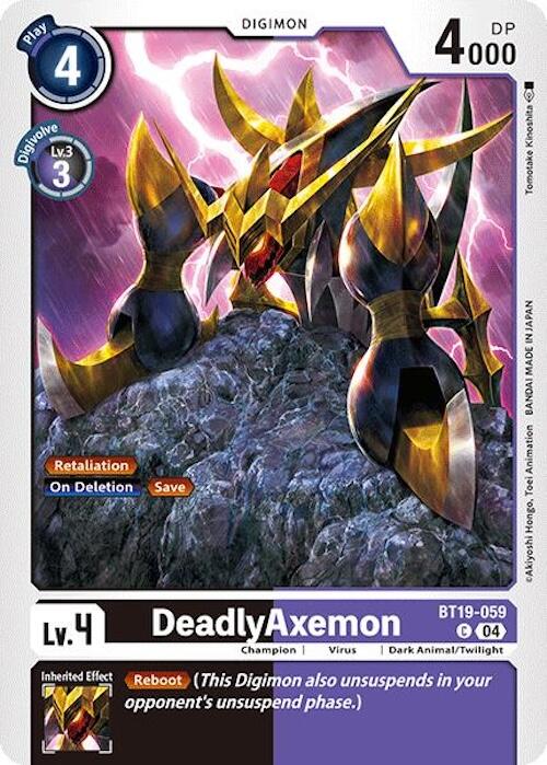 DeadlyAxemon [BT19-059] [Release Special Booster Ver.2.0] | Cracking-Singles