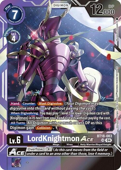 LordKnightmon ACE [BT18-083] [Release Special Booster Ver.2.0] | Cracking-Singles