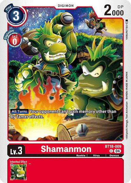 Shamanmon [BT18-009] [Release Special Booster Ver.2.0] | Cracking-Singles