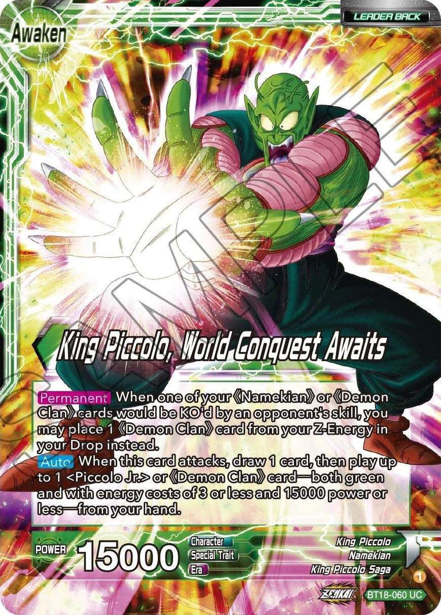 King Piccolo // King Piccolo, World Conquest Awaits (BT18-060) [Dawn of the Z-Legends] | Cracking-Singles