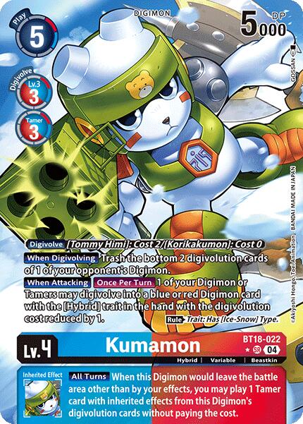 Kumamon [BT18-022] (Alternate Art) [Release Special Booster Ver.2.0] | Cracking-Singles