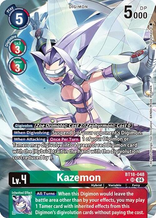 Kazemon [BT18-048] (Alternate Art) [Release Special Booster Ver.2.0] | Cracking-Singles