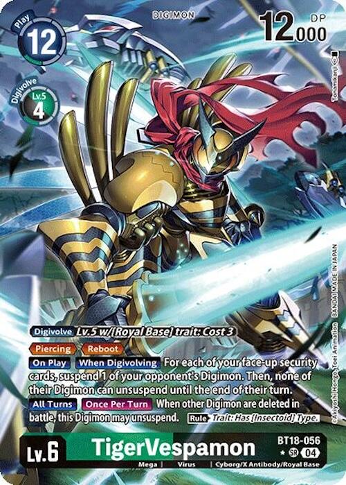 TigerVespamon [BT18-056] (Alternate Art) [Release Special Booster Ver.2.0] | Cracking-Singles