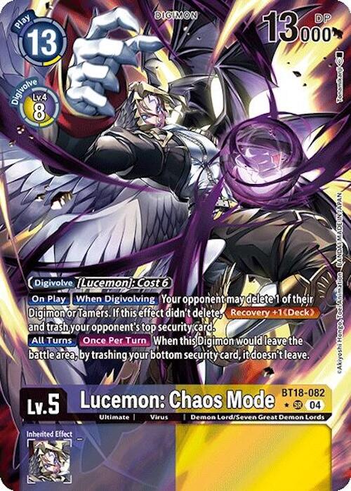 Lucemon: Chaos Mode [BT18-082] (Alternate Art) [Release Special Booster Ver.2.0] | Cracking-Singles