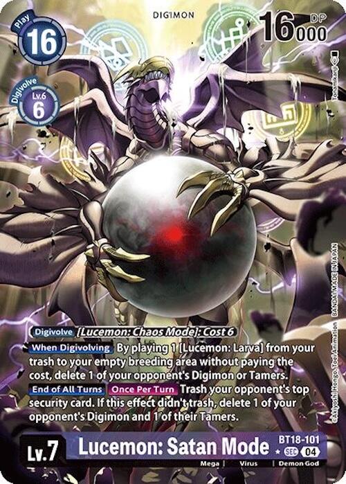 Lucemon: Satan Mode [BT18-101] (Alternate Art) [Release Special Booster Ver.2.0] | Cracking-Singles