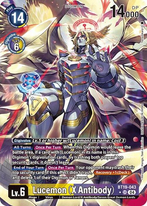 Lucemon [BT19-043] (X Antibody) (Alternate Art) [Release Special Booster Ver.2.0] | Cracking-Singles
