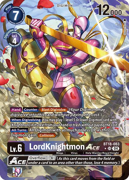 LordKnightmon ACE [BT18-083] (Alternate Art) [Release Special Booster Ver.2.0] | Cracking-Singles